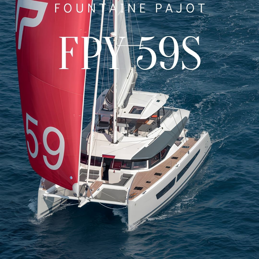 FPY 59S (antes Samana 59), catamarán de vela de lujo de Fountaine Pajot Yachts, a la venta en Canet Boat Plaisance, concesionario del Mediterráneo