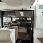Cockpit entrance galley - Pre-owned catamaran Fountaine Pajot Lucia 40 for sale by your dealer Canet Boat Plaisance in the Mediterranean Sea